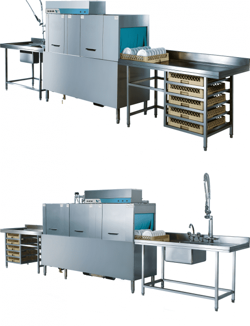 Two Tank Rack Type Dishwashers